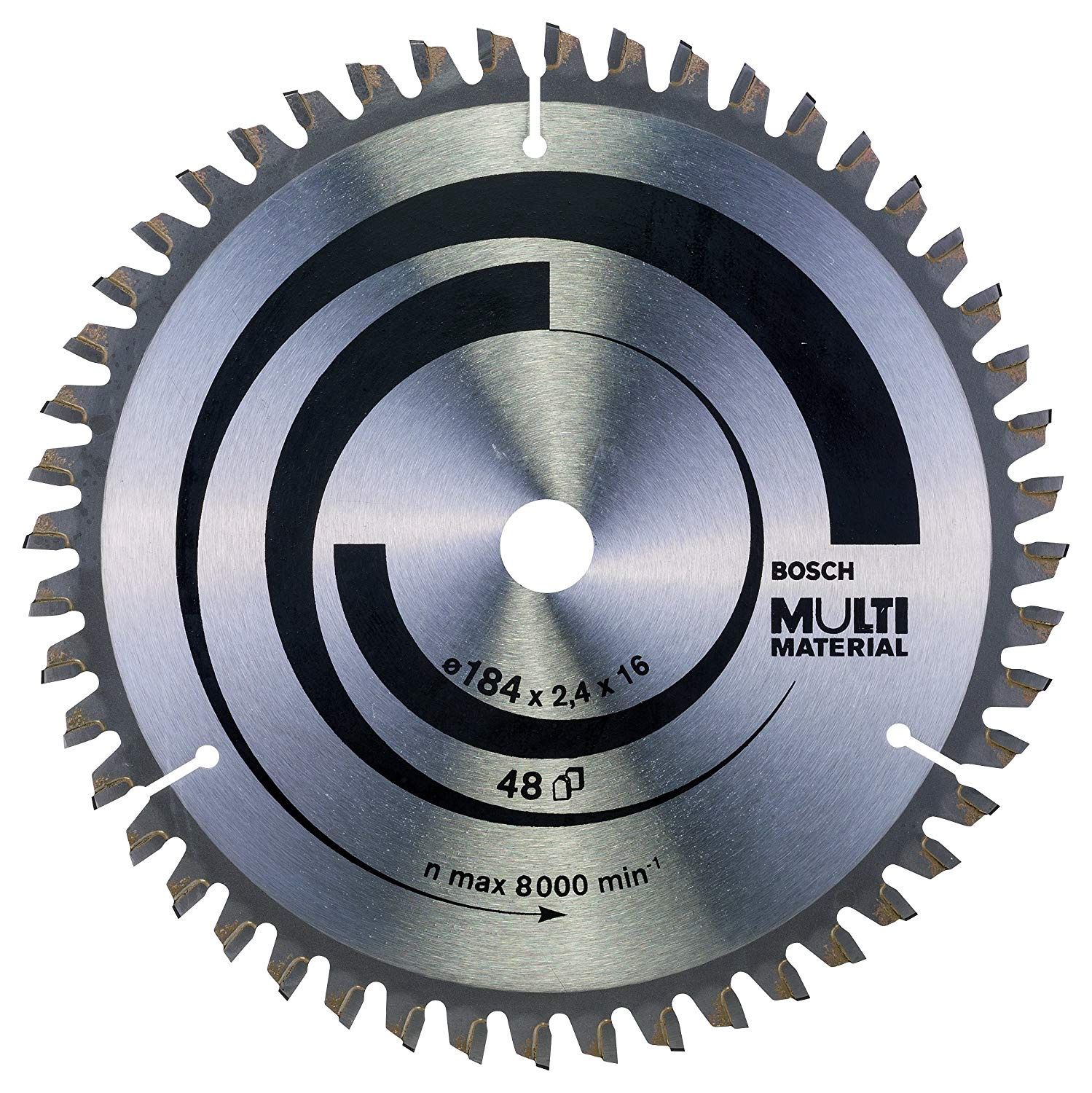 Bosch 184mm Multi Material Circular Saw Blade 48T 16mm Bore 2608640815