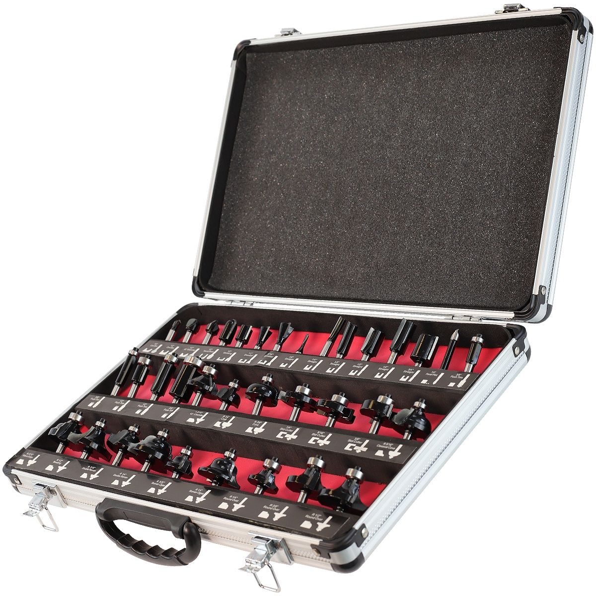 Excel 1/4in Shank Router Cutter Bit 35 Piece Set