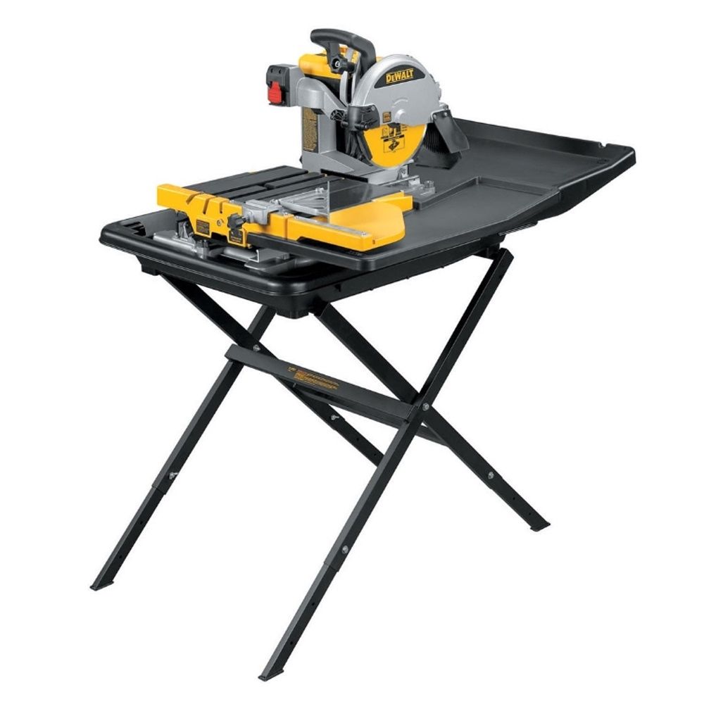 DeWalt D24000 Wet Tile Saw With Slide Table Stand 110V/1600W