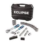 Eclipse 1/4&quot; &amp; 3/8&quot; Square Drive Socket Set Of 34 Piece ESS34PS
