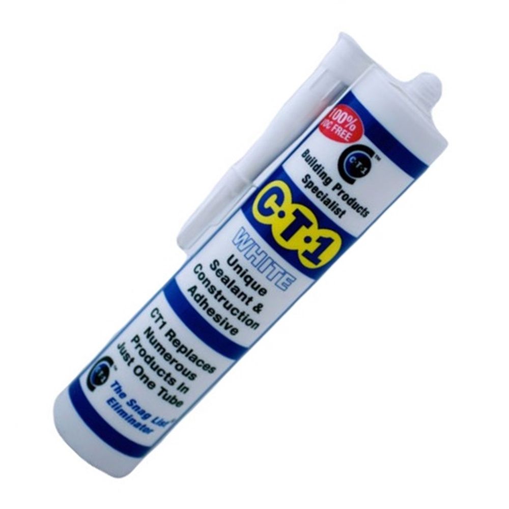 C-TEC CT1 11356 White Unique Sealant and Construction Adhesive 290ml