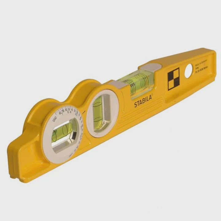 Stabila 25cm Rare Earth Magnetic Torpedo Spirit Level STB81SVREMW360