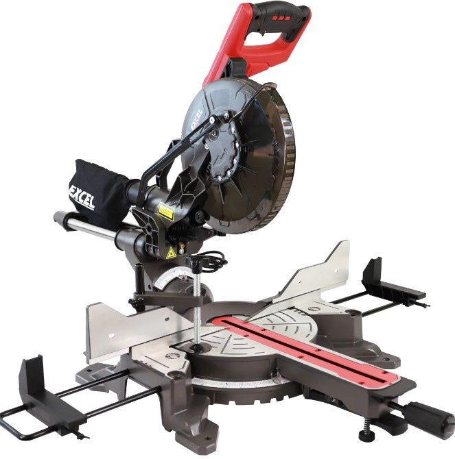 Excel 10&quot; 255mm Sliding Mitre Saw Double Bevel 2000W/240V with Laser