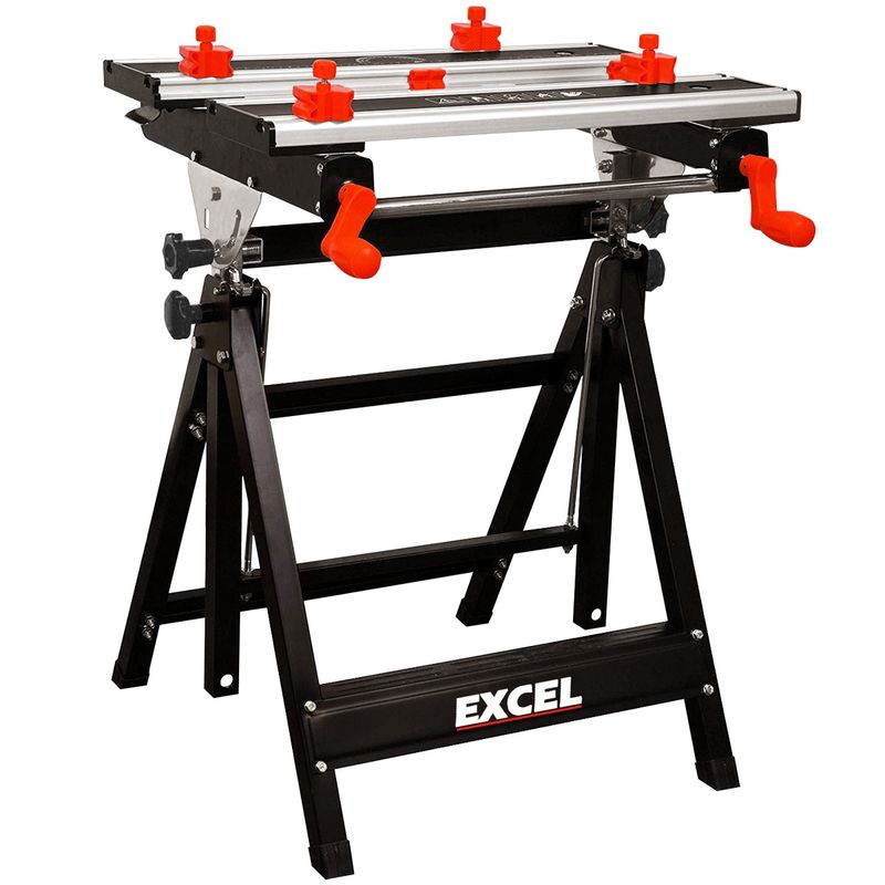 Excel Portable Workbench Vise 2ft Foldable Heavy Duty Stand Capacity 100kg