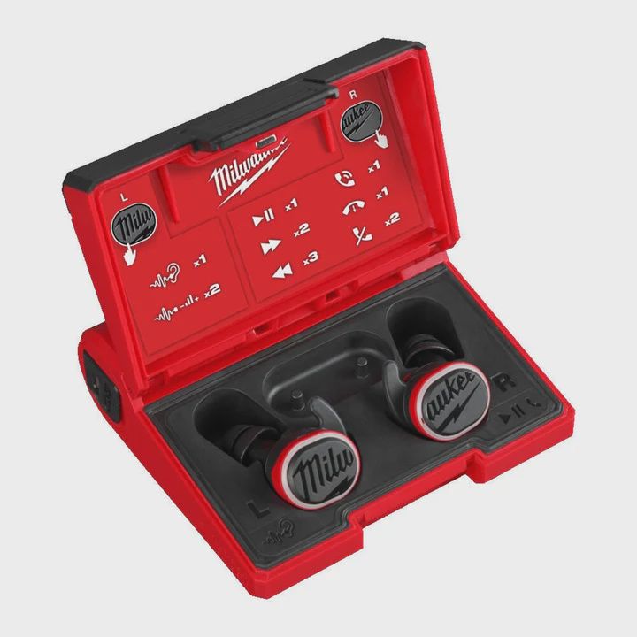 Milwaukee L4RLEPB-301 USB Bluetooth Jobsite Ear Buds With Hearing Protection 4933478750