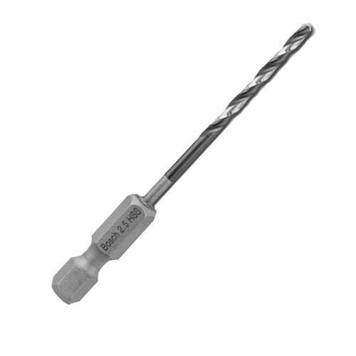 Bosch Impact Control Hex Shank Multi-Material Twist Drill Bit 2.5mm x 30mm 2608577047