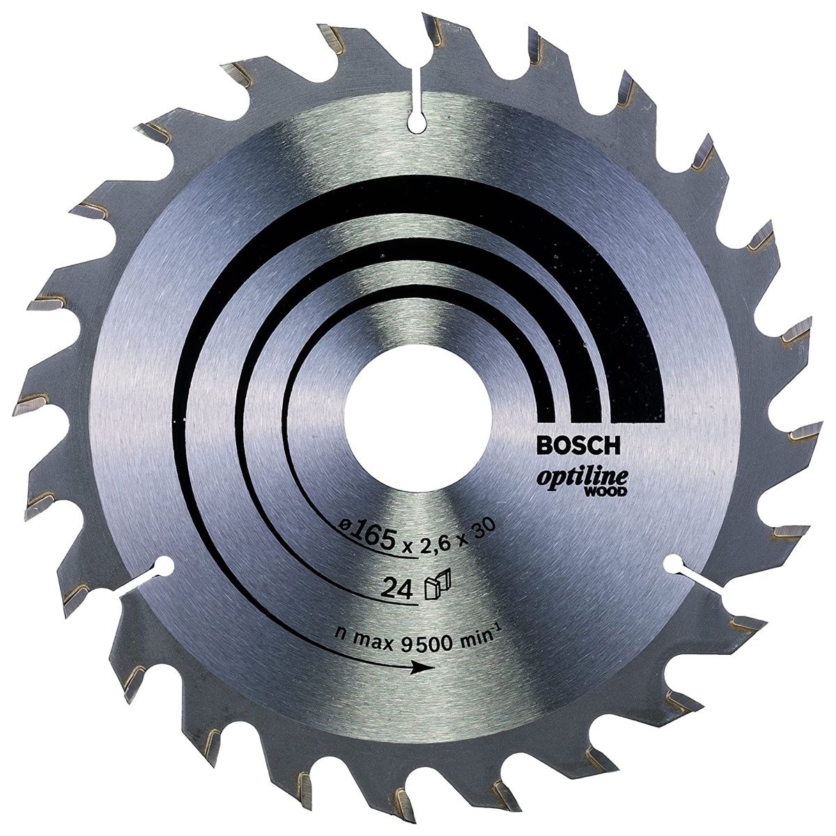 Bosch 165mm 24T Wood Circular Saw Blade Optiline 2608640602