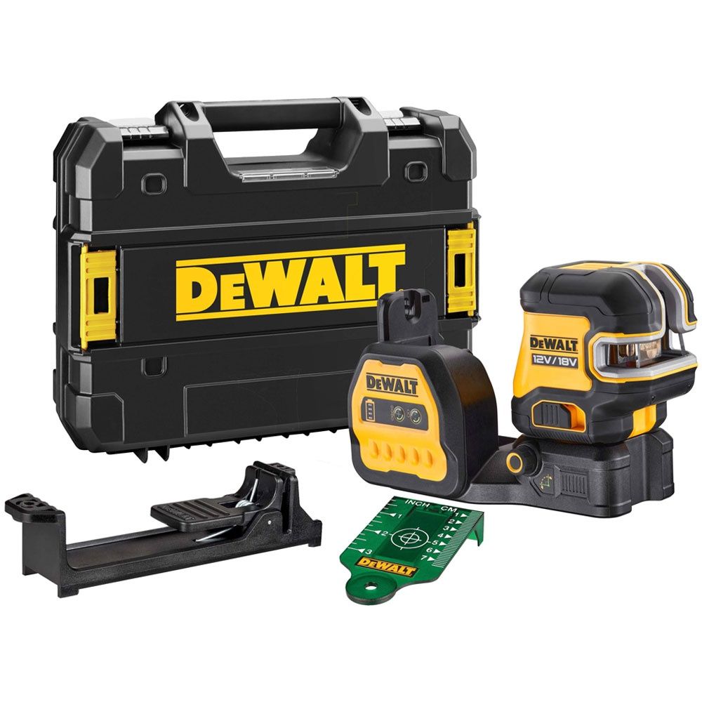 Dewalt DCE825NG18 12/18V 5 Spot &amp; Cross Green Beam Laser Body Only