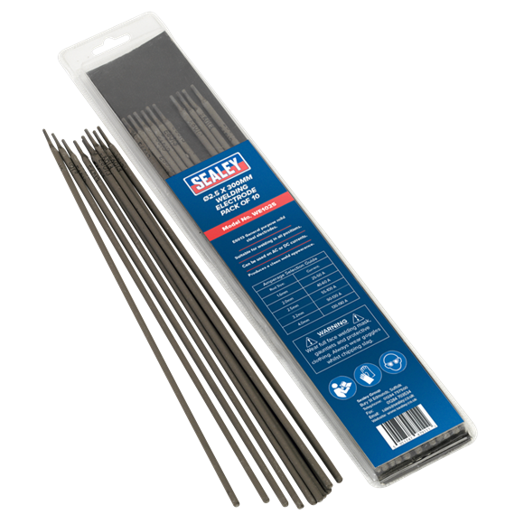 Sealey WE1025 Welding Electrode 2.5 x 300mm - Pack of 10