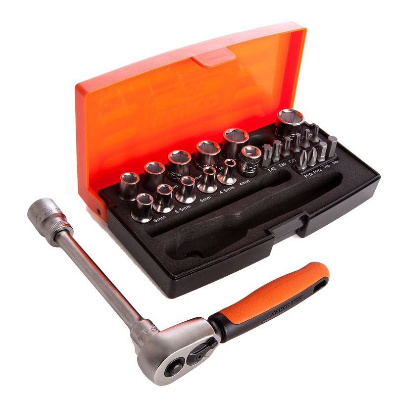 Bahco 1/4" Square Drive Socket Set 25 Piece SL25 - SPL