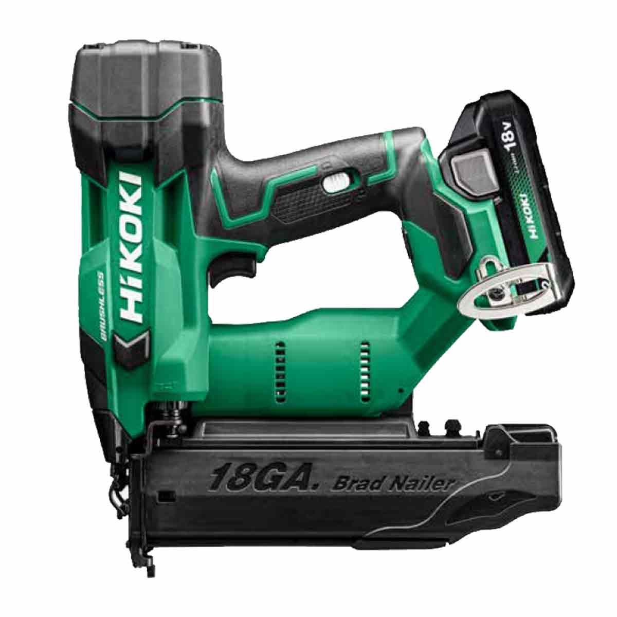 HiKOKI NT1850DFJXZ 18V Cordless 18 Gauge Brad Nailer with 2 x 2.0Ah Battery &amp; Charger