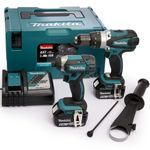 Makita DLX2145TJ 18V LXT Twin Pack With 2 x 5.0Ah Battery Charger &amp; Type 3 Case