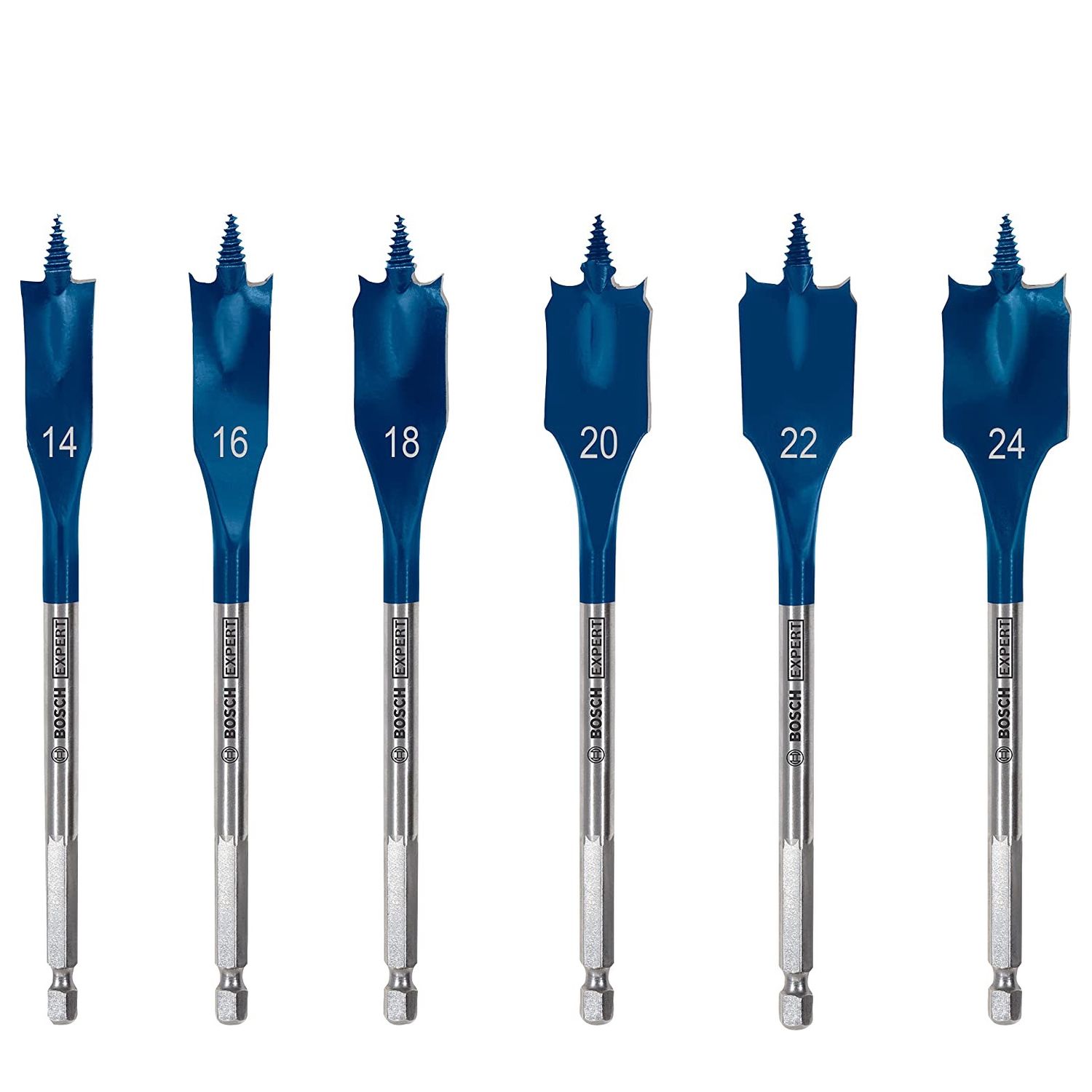 Bosch 6 Piece Expert SelfCut Speed Spade Drill Bit Set 14/16/18/20/22/24 mm 2608900332
