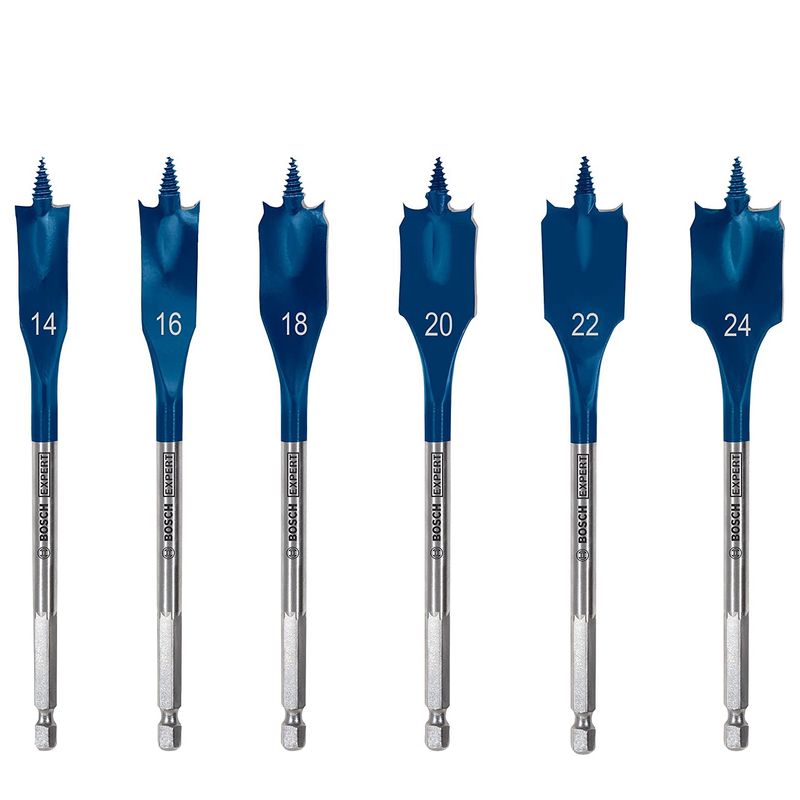 Bosch 6 Piece Expert SelfCut Speed Spade Drill Bit Set 14/16/18/20/22/24 mm 2608900332