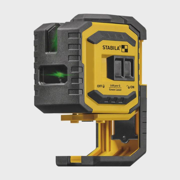 Stabila LAX300G Green Cross Line Laser Level 30m range STBLAX300G - 19033