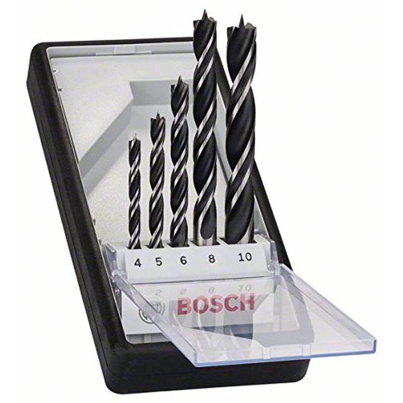Bosch 2607010527 Robust Line brad point Drill Bit set 5 Piece