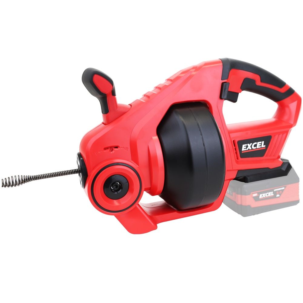 Excel 18V Cordless Drain Cleaner (Battery &amp; Charger Not Included)