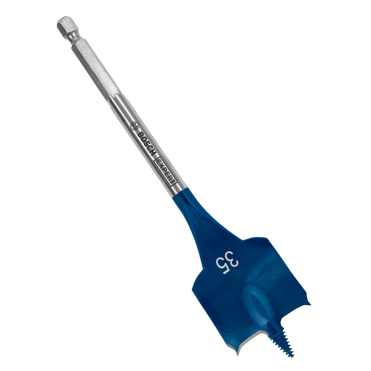 Bosch Expert Selfcut Spade Flat Wood Drill Bit 35 x 152mm Hex Shank 1/4&quot; 2608900327