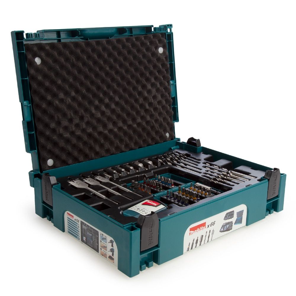 Makita B-43044 Makpac Drill &amp; Screw Bit Set Of 66 Piece