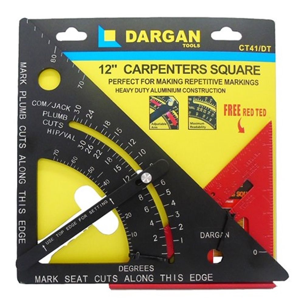Dargan 300mm 12&quot; Carpenters Speed Roofers Square Roofing Angle Tool DAR-CT41DT