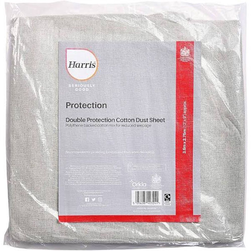 Harris 3.65m x 2.75m Seriously Good Cotton Rich Dust Sheet 102064200