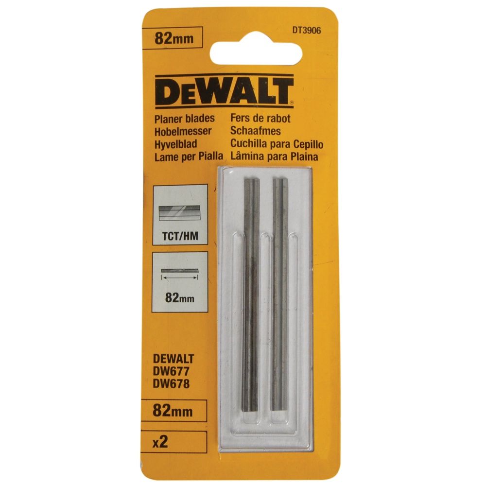 Dewalt 82mm TCT Reversible Planer Blades Pack of 2 DT3906