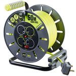 Masterplug 4-Socket Open Cable Reel 50m 240V/13A OLU50134SL-PX
