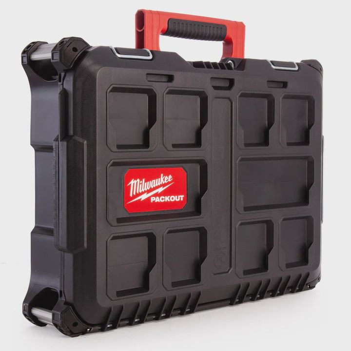 Milwaukee Packout Tool Box 4932464080 for Impact Wrench &amp; Angle Grinder M18FPP2BD-502P
