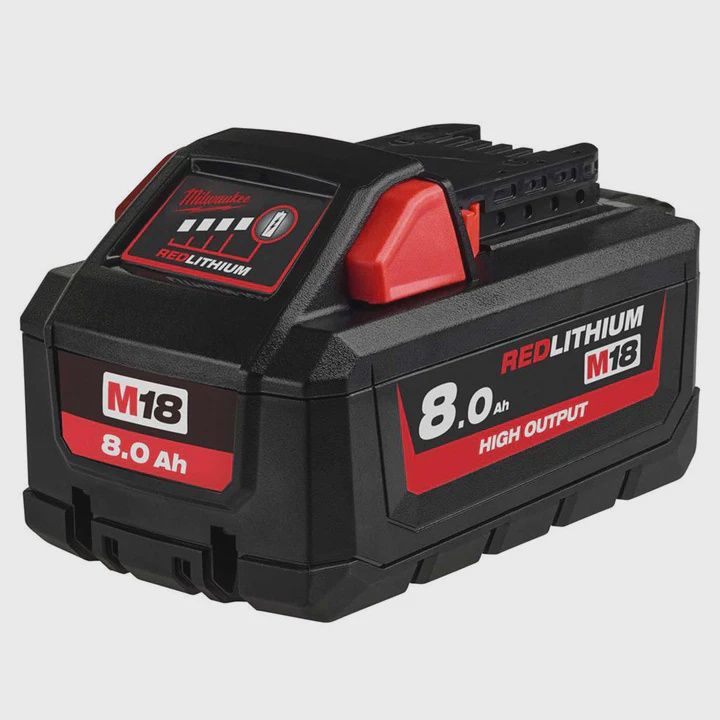 Milwaukee M18 HB8 18V 8.0AH RedLithium-Ion High Output Battery 4932471070