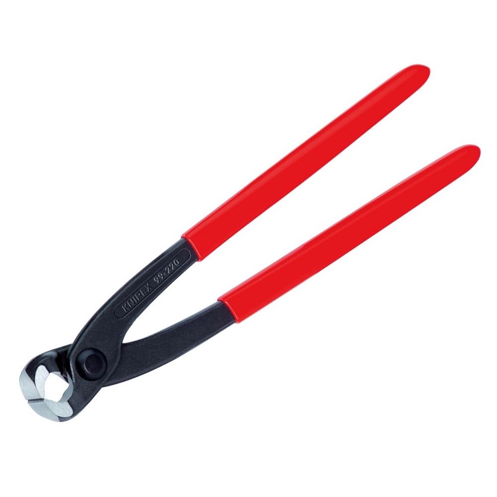 Knipex 10in Concreter&#39;s Nipper Pliers PVC Grip 250mm KPX9901250