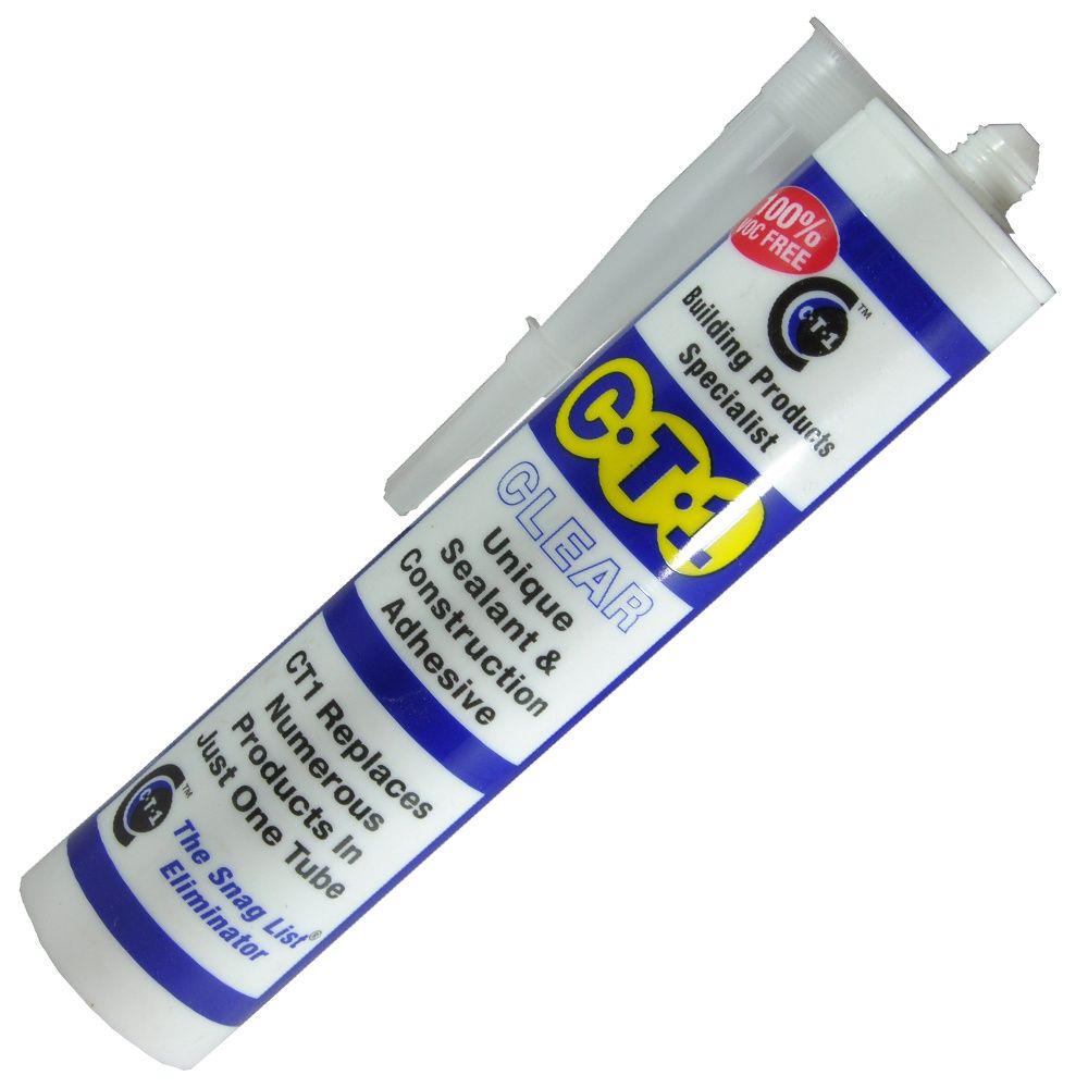 C-TEC CT1 11352 Clear Unique Sealant and Construction Adhesive 290ml
