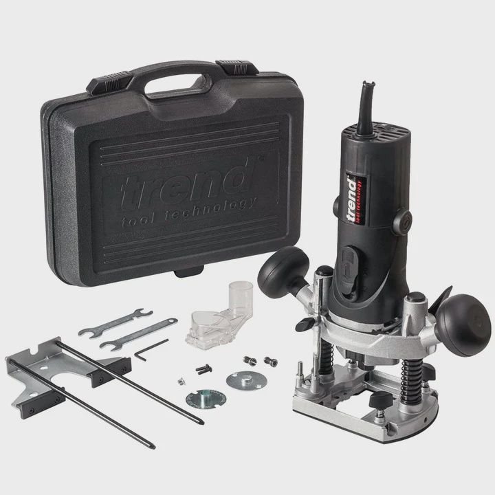 Trend T4ELK 1/4&quot; Variable Speed Router 110V 850W c/w Kitbox