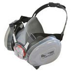 Scan SCAPPERESPP2 Twin Half Mask Respirator + P2 Dust Filter Cartridges BHT383-0L5-864 - F8-002