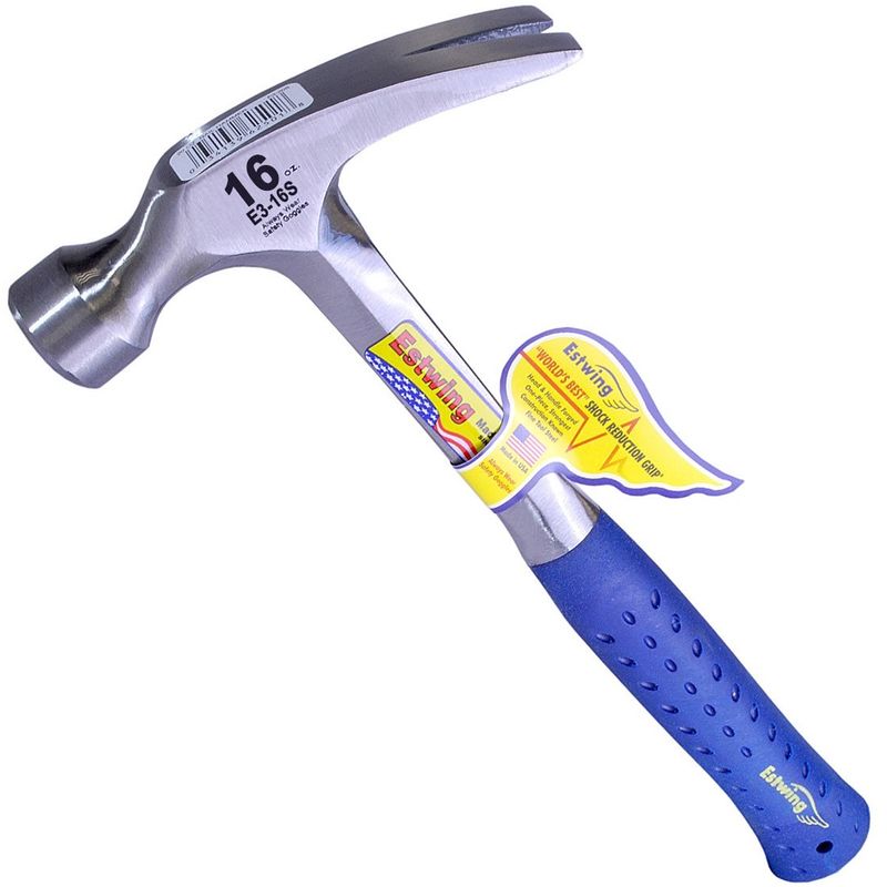 Estwing 16oz Straight Vinyl Grip Claw Hammer ESTE316S