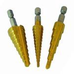 Silverline Titanium-Coated HSS Step Drill Pack of 3 Piece 151206