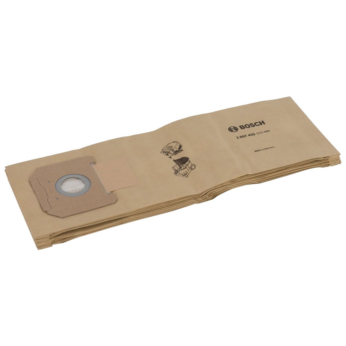 Bosch 2607432035 5 x Paper Bag for The Gas 35 Dust Extractor