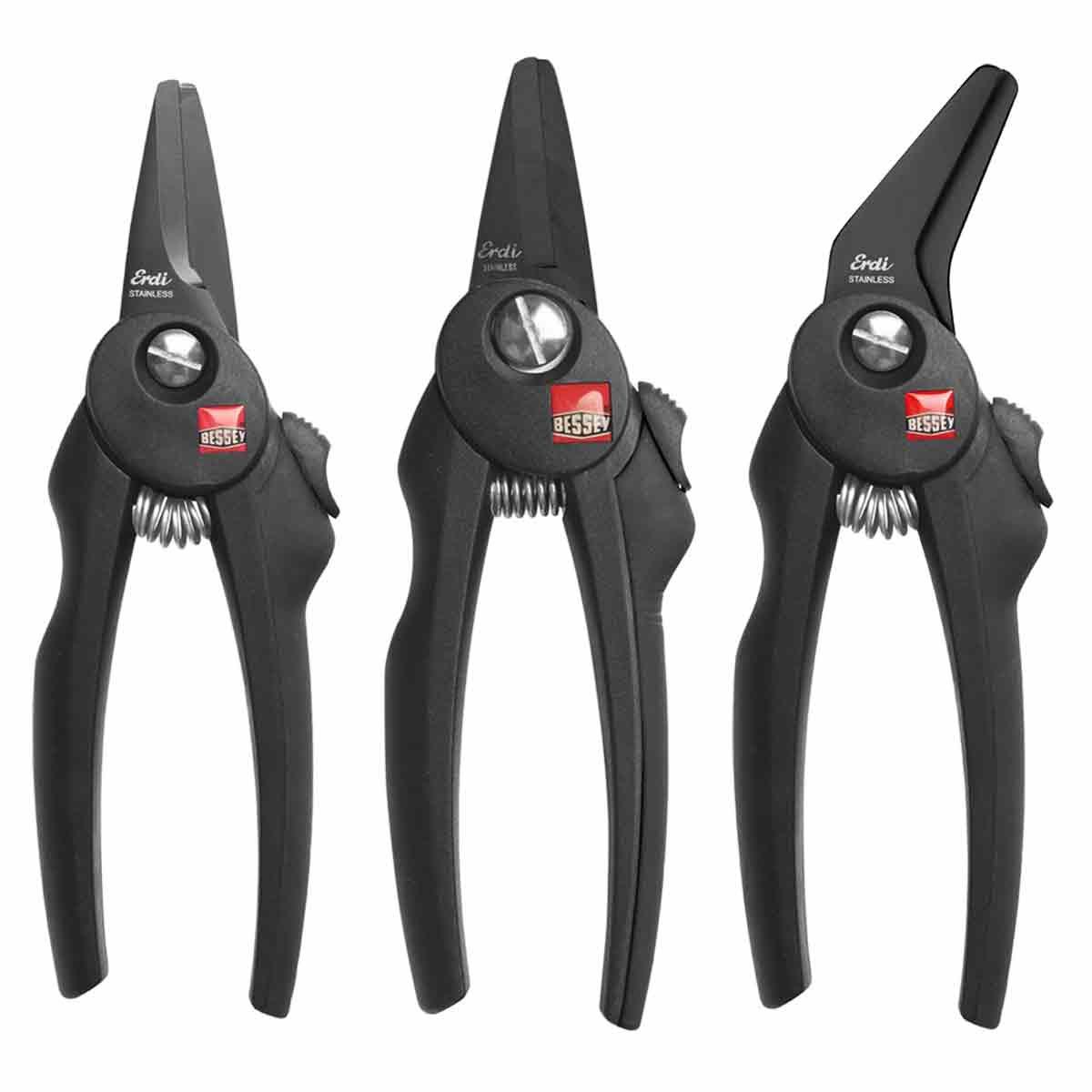 Bessey Multi-Purpose Cutters &amp; Angled Combi Snips 3 Piece