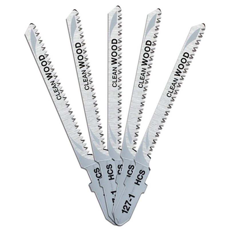 DeWalt 76mm HCS T-Shank Scroller Jigsaw Wood Cutting Blades DT2168-QZ Pack of 5