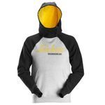 Snickers 28892804007 Grey Melange/Black Logo Hoodie Size XL