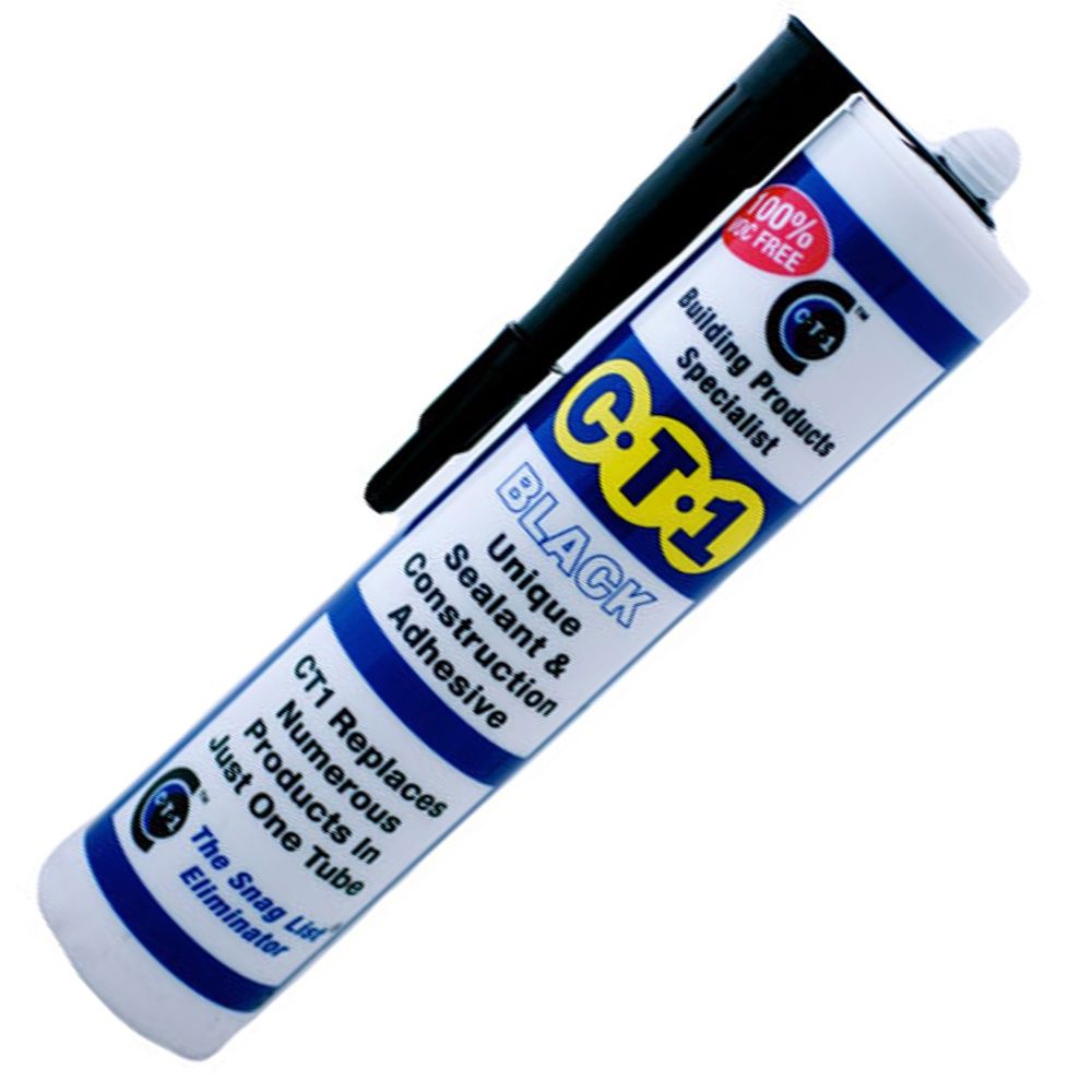 C-TEC CT1 11347 Black Unique Sealant and Construction Adhesive 290ml