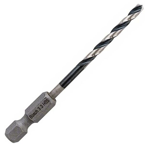 Bosch Impact Control Hex Shank Multi-Material Twist Drill Bit 3.3mm x 33mm 2608577050
