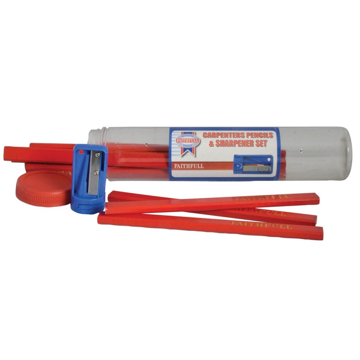 Faithfull Carpenter Pencil  with Sharpener FAICPR12S