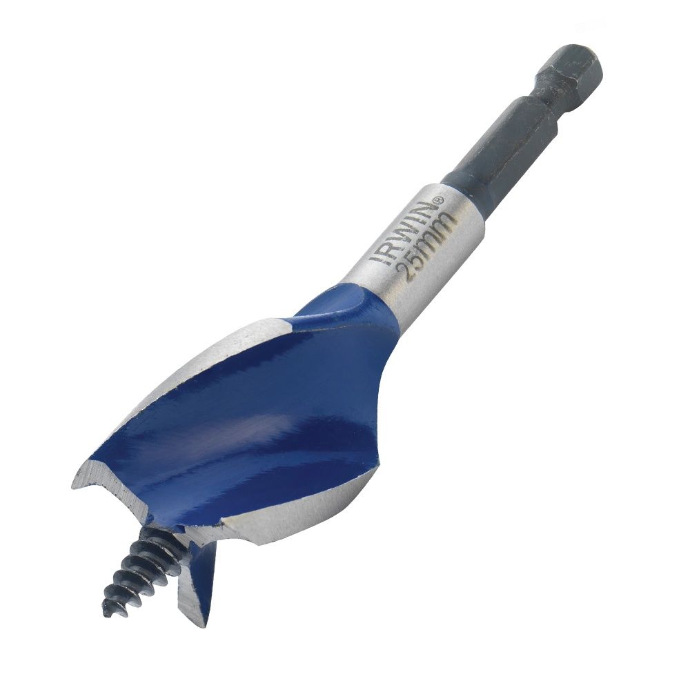 Irwin 1921995 Blue Groove 6X Stubby Wood Bit 25 x 100mm