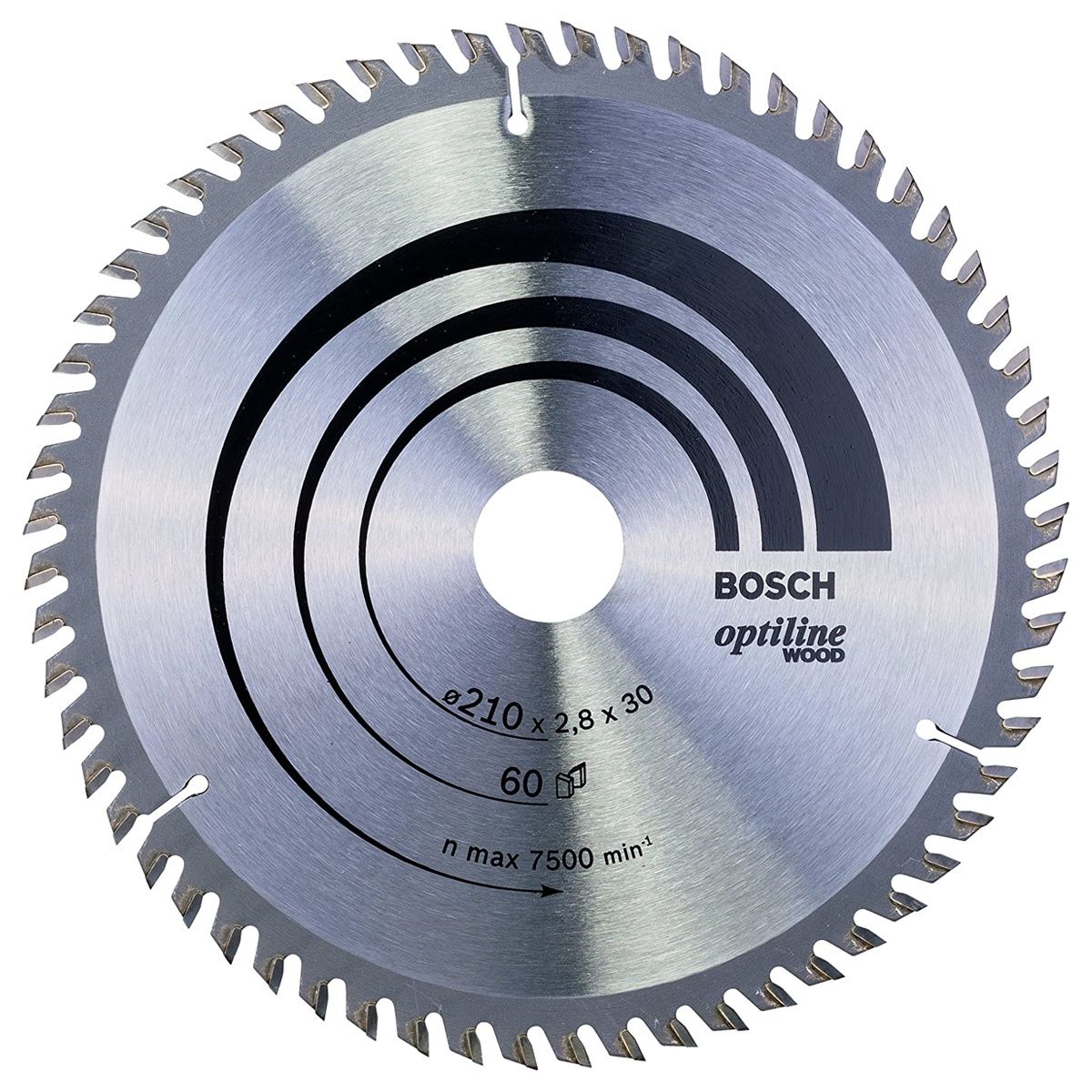 Bosch 210mm 60T Wood Circular Saw Blade Optiline 2608641190