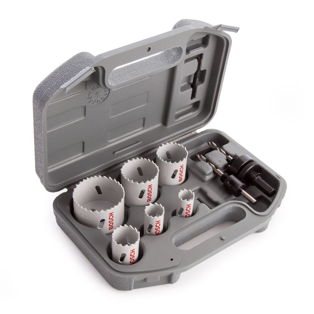 Bosch 2608580803 8 Piece HSS Bi-Metal Plumbers Holesaw Set