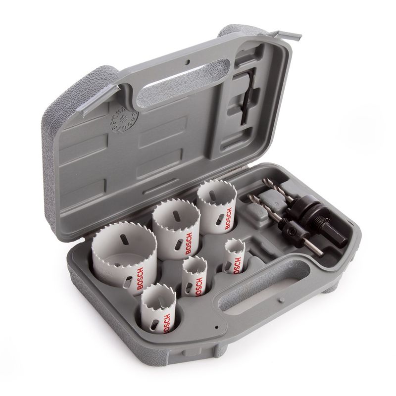 Bosch 2608580803 8 Piece HSS Bi-Metal Plumbers Holesaw Set
