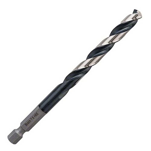 Bosch 2608577128 Hss Hex-Shank Twist Drill Bit 7.5mm 7.5 X 69 X 109mm