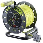 Masterplug 4-Socket Open Cable Reel 25m 240V/13A OMU25134SL-PX