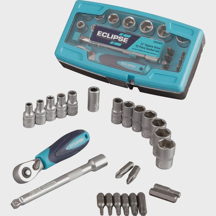 Eclipse ESS25PS 1/4&quot; Square Drive Socket Set 25 Piece