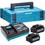 Makita 191K01-6 40V XGT Power Source Kit With 2 x 4.0Ah Battery Charger &amp; Case